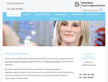 Tablet Screenshot of praxis-storm.de